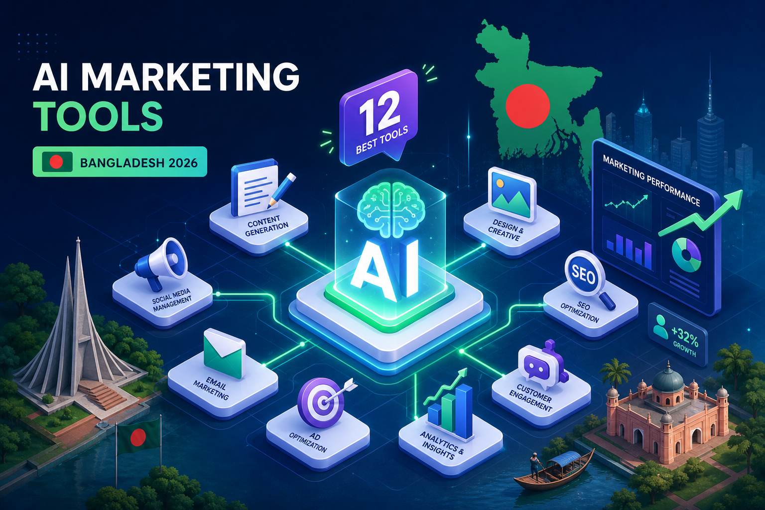12 Best AI Marketing Tools for Bangladesh in 2026