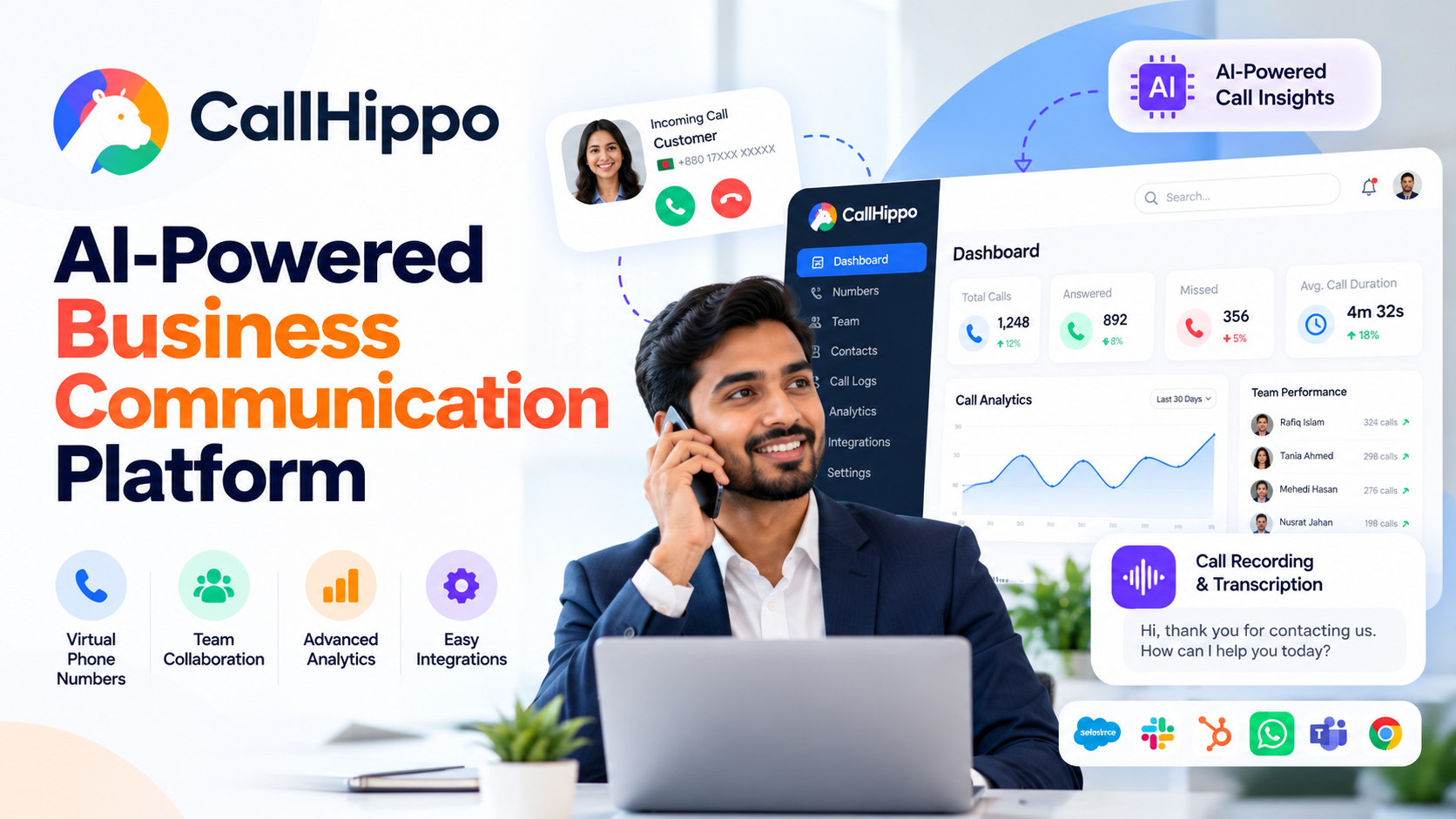 AI-Powered Business Communication Platform: CallHippo
