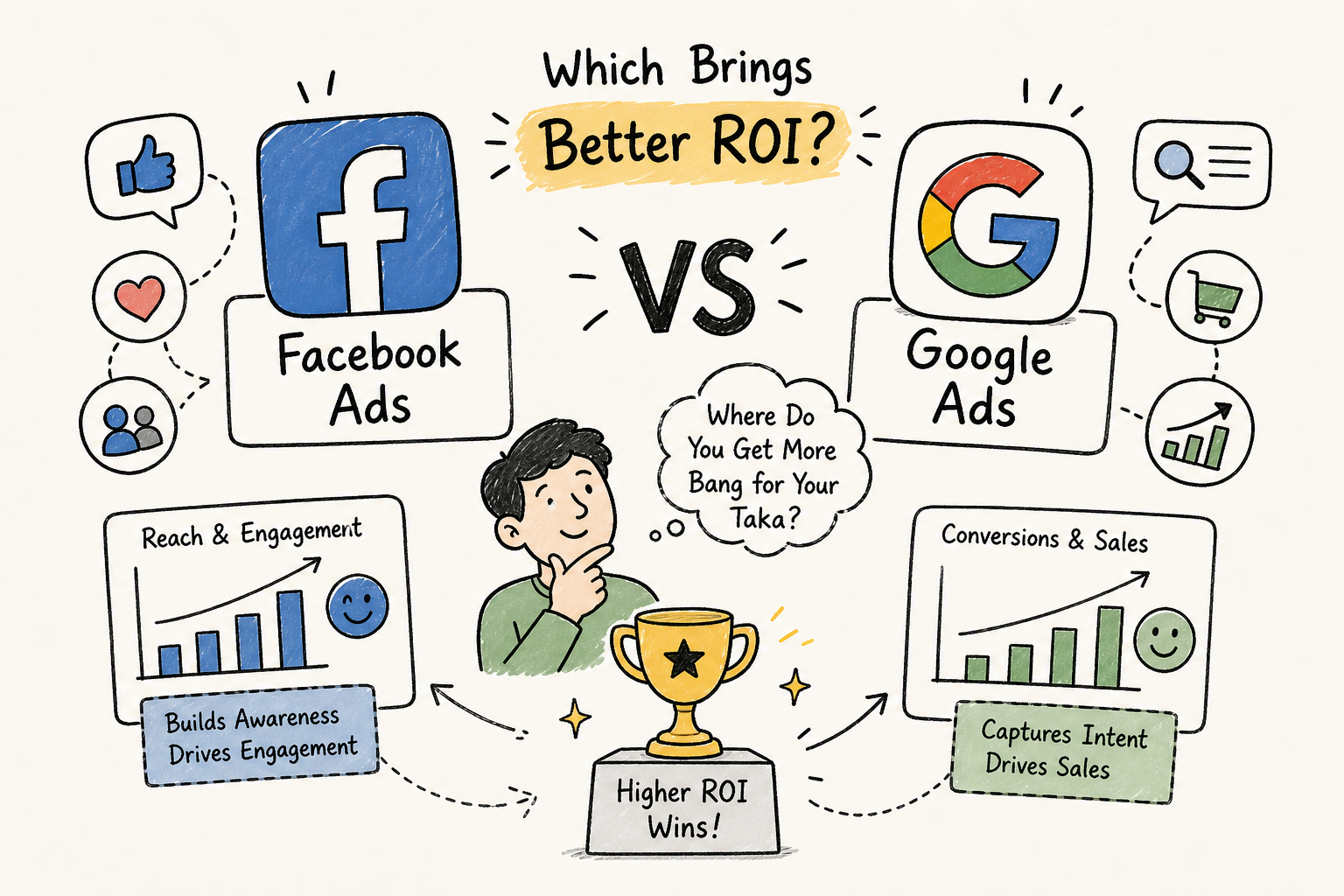 Facebook Ads vs Google Ads: Which Wins in Bangladesh?