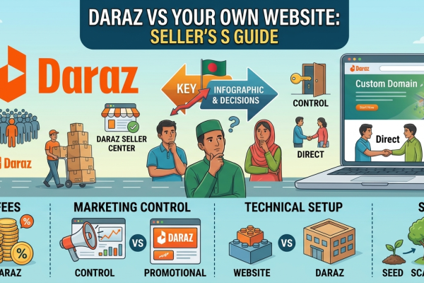 Daraz vs Your Own Website: Bangladesh Seller's Guide