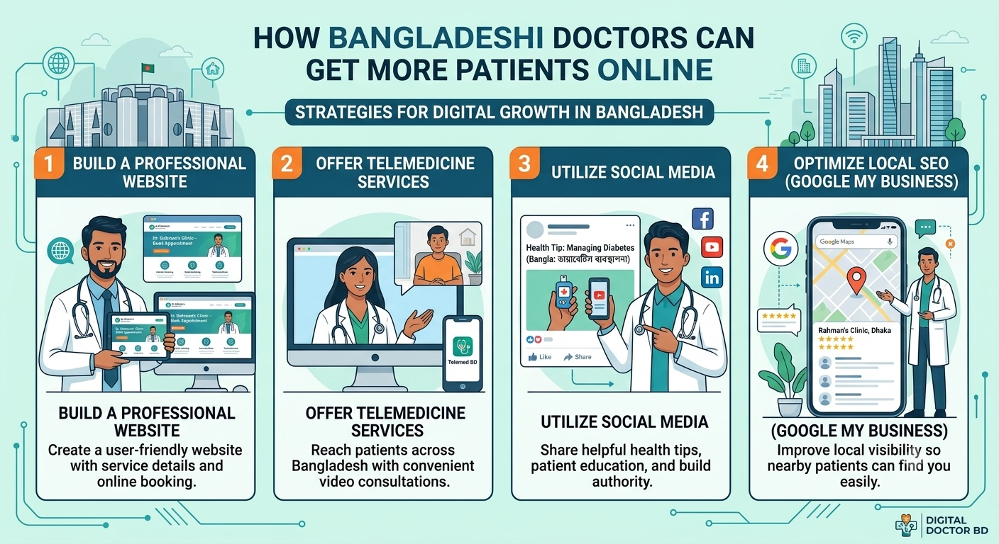 How Bangladeshi Doctors Can Get More Patients Online